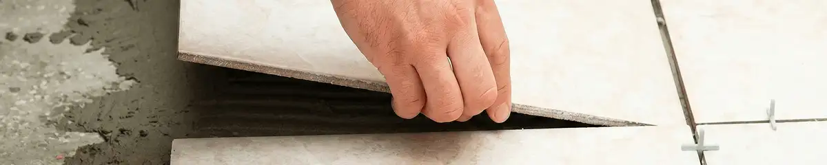 Professional installing ceramic tile floors in Aurora, IL